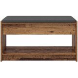  Klupa za hodnik s jastukom s policom Staro drvo 83 x 38 x 45 cm | shoptok.hr
