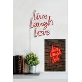WALLXPERT zidna LED dekoracija Live Laugh Love Red | ePonuda.com