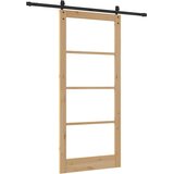  Klizna vrata ORKDAL Prirodna i crna 93 x 211 cm | shoptok.hr