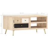  Stolić za kavu 90 x 45 x 40 cm od masivnog drva manga | shoptok.hr