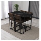 Hanah home Set Barski sto i 4 stolice Retro Brown Black | Eponuda.com