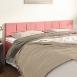 vidaXL Posteljno vzglavje 2 kosa roza 100x5x78/88 cm žamet Cene