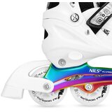 Nils Extreme 4 u 1 role i klizaljke s LED svjetlima bijele veličina L 39–42 | shoptok.hr