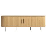 Unique Furniture TV komoda u dekoru hrasta u prirodnoj boji 56x180 cm Nola – Cijene