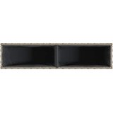  Vrtne sadilice s 2 posude 2 kom sive 90 x 20 x 40 cm poliratan | shoptok.hr