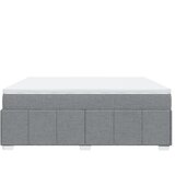  Krevet s oprugama i madracem svjetlosivi 200 x 200cm od tkanine | shoptok.hr