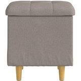  Otoman za pohranu s jastukom Sivo-smeđa 40 x 40 x 45 cm tkanina | Eponuda.com