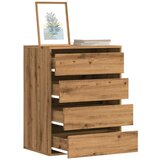 vidaXL Kutna komoda s ladicama boja artisian hrast 60x41x76 cm drveni | shoptok.hr