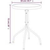  Vrtna garnitura - 3-dijelni vrtni blagovaonski set crni čelični | shoptok.hr