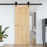  Vrata NARVIK Naravna 85 x 210 cm Masiven borov les, (5000215478) | Shoptok.si