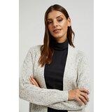 Moodo Women's mid-thigh cardigan - white