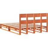 vidaXL Okvir kreveta bez madraca voštano smeđi 140x190 cm od borovine | shoptok.hr