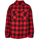 UC Ladies Women's flannel padded overshirt black/red