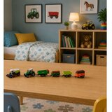 Lean Toys set poljoprivrednih vozila 4 u 1 – traktor, silažni kombajn i prikolice 1:68 | shoptok.hr