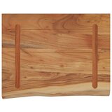 vidaXL Stenska polica 40x30x3,8 cm pravokotna akacija naraven rob | Shoptok.si