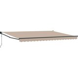  Električni zložljiv senčnik Bež 4 x 2 m Poliester s PU prevleko, (5000205124) | Shoptok.si