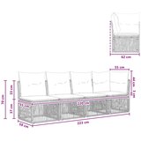 SOFA za 4 osobe s lijevom rukom 4 pcs 4-Broj sjedala Crna | shoptok.hr