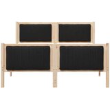  Okvir kreveta Smeđa i crna 140 x 200 cm Masivna borovina | shoptok.hr