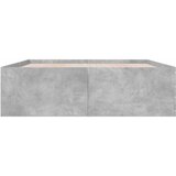  Okvir kreveta boja betona 150x200 cm od konstruiranog drva | shoptok.hr