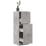 vidaXL Ormarić za lijekove boja betona 40x41x118 cm konstruirano drvo | shoptok.hr