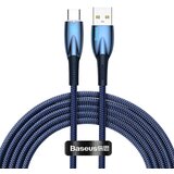Baseus USB kabel za USB-C Glimmer Series, 100W, 2m (moder), (20627699) | Shoptok.si