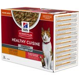 HILL'S SCIENCE Plan Adult Healthy Cuisine Sterilised piščanec in losos - 12 x 80 g | shoptok.hr