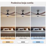 Prosto plafonski ventilator 142cm, 5 elisa, led svetlo CFB5605L-5/50 | Eponuda.com