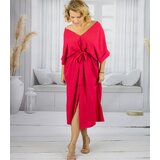 Pri Oversize dress with belt and V neckline SOPHIA | shoptok.hr