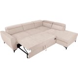 MID.YOU KOTNA SEDEŽNA GARNITURA, velur krem barve | Shoptok.si