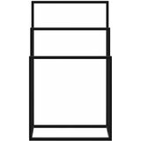 Samostojeći stalak za ručnike crni 48 x 24 x 79 cm željezni | shoptok.hr