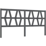 Maison Chic posteljno vzglavje - vzglavna omarica - nočna omarica sivo 206x4x100 cm trdna borovina, (21705073) Cene