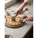 Sinsay Set pribora za pizzu s drvenim ručkama: nož i rezač za pizzu 2 pack Cijene