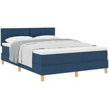 vidaXL Krevet s kutijom s madracem Plavi 140x190 cm Tkanina Cijene