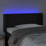  Posteljno vzglavje črno 83x16x78/88 cm žamet, (20738083) | Shoptok.si