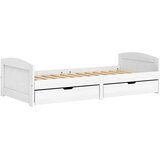  Dnevni ležaj s 2 ladice IRUN bijeli 90x200 cm masivna borovina | Eponuda.com