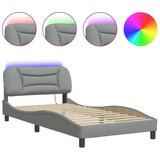  Okvir kreveta s LED-om bez madraca Hvar 100x200 cm od tkanine | shoptok.hr