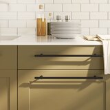 vidaXL Ručke za ormarić 5 kom crne 320 mm od nehrđajućeg čelika | shoptok.hr