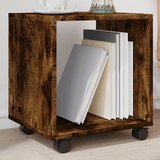 vidaXL Omarica na kolesih dimljeni hrast 37x33x42,5 cm inženirski les Cene