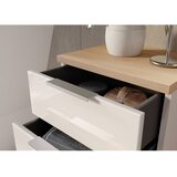 Germania Krem visok/uski kupaonski ormarić u sjajnom dekoru 39x112 cm Tavira – | shoptok.hr