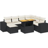  The Living Store Vrtna sedežna garnitura 8-delna z blazinami črn poli ratan - Vrtna Sedežna Garniture, (21455394) | Shoptok.si