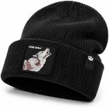 Goorin Bros Kape The Lone Wolf Beanie Mini Črna Cene