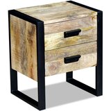vidaXL Stranska Mizica z 2 Predaloma Masiven Les Akacije 43x33x51 cm | Shoptok.si
