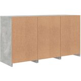 vidaXL Komoda z LED lučkami betonsko siva 123x37x67 cm | Shoptok.si