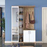 Woody Fashion EA109 - 2695 walnutwhite hall stand