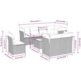 vidaXL 9-dijelni set vrtnih sofa s jastucima poliratan smeđi | shoptok.hr