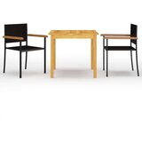  3-dijelni vrtni blagovaonski set crni | shoptok.hr