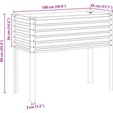  Vrtna žardinjera Zelena 100x45x90 cm Čelična | shoptok.hr