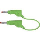 Stäubli Varnostni merilni kabel (lamelni vtič 4 mm - lamelni vtič 4 mm) 0.50 m zelene barve MultiContact XZG425/SIL, (20422463) Cene
