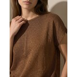 Sinsay Pletena bluza s metaliziranom niti i primjesom viskoze | shoptok.hr