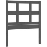  Uzglavlje za krevet sivo 80,5 x 4 x 100 cm od masivne borovine | shoptok.hr